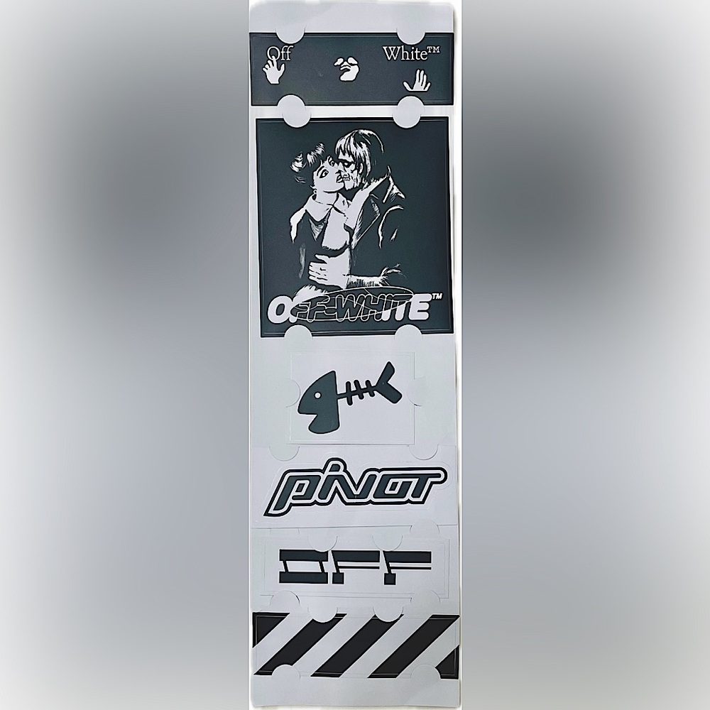 OFF WHITE Sticker Set KISS 21 Limited Edition Virgil Abloh ✨ New